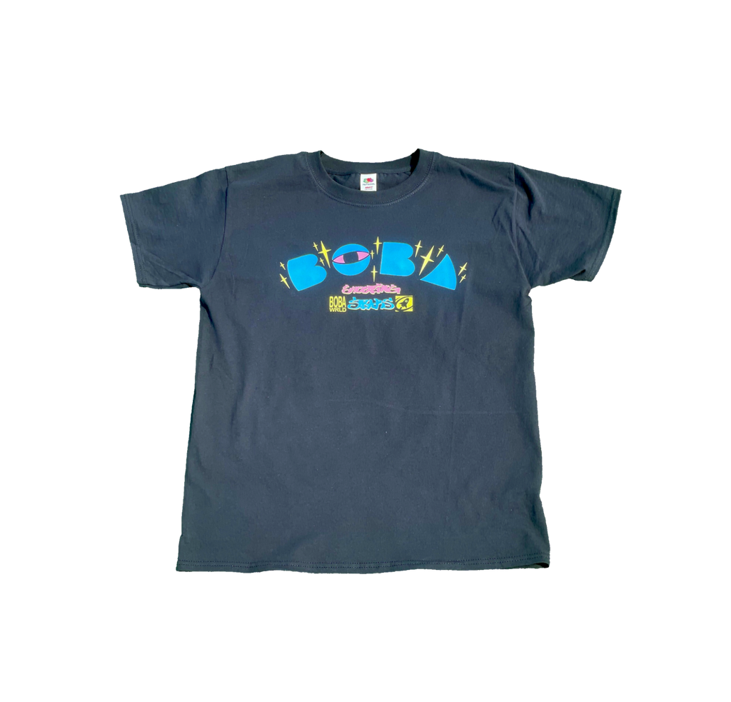 Black shooting stars T-shirt